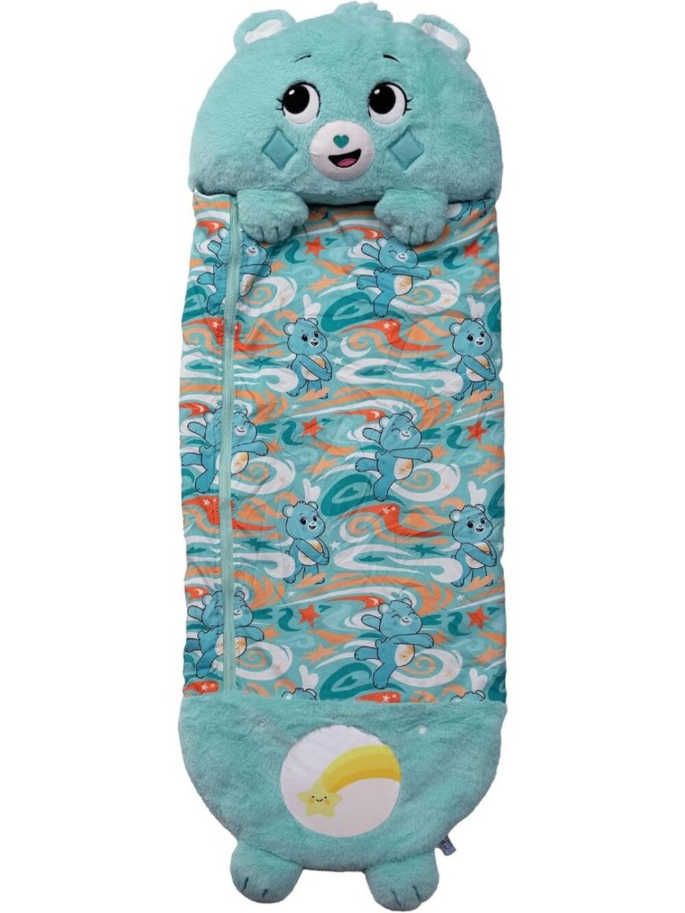 Cozy 2-in-1 Pillow & Sleepy Sack for Kids - Large Care Bear Design, 66x30